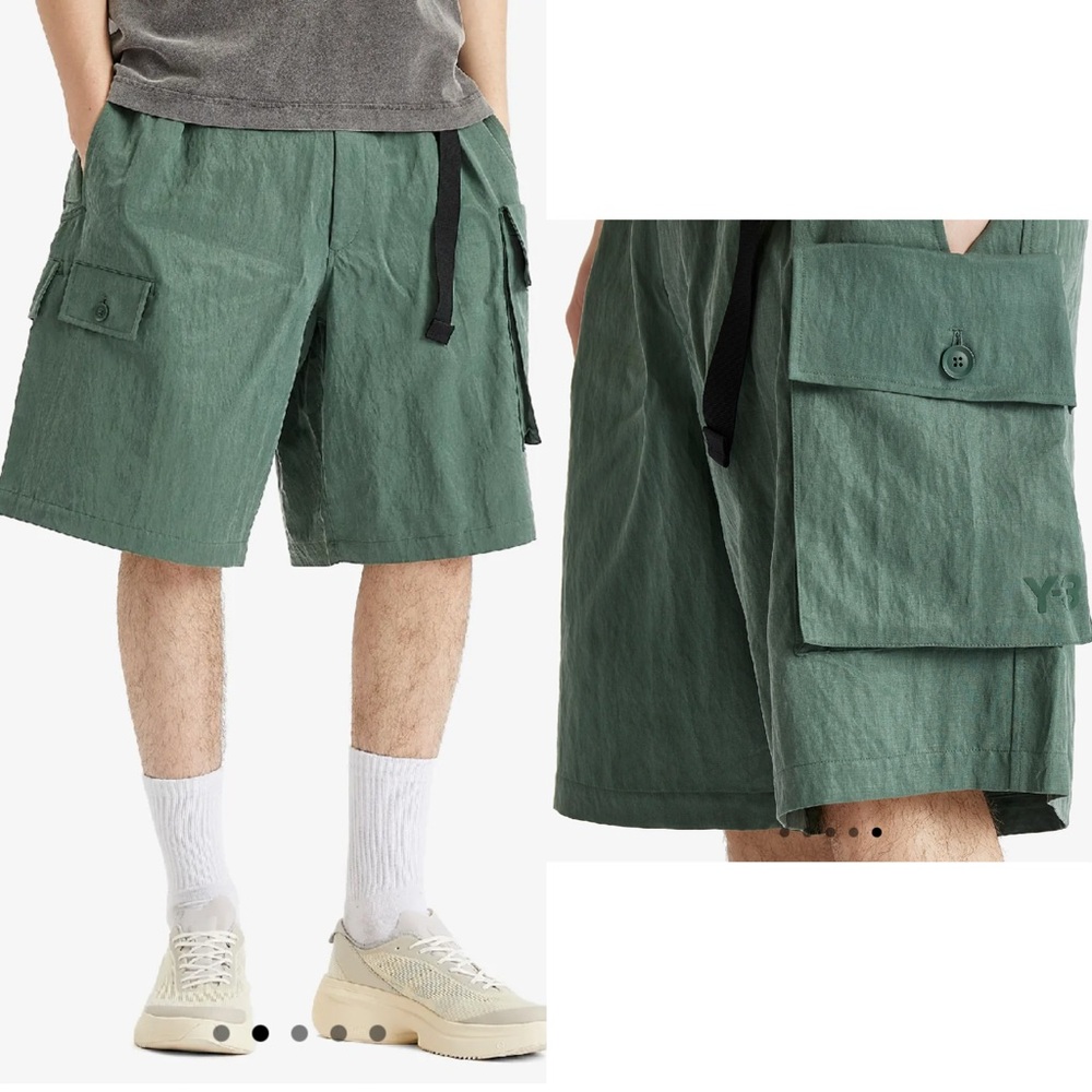 Y-3 TWILL CARGO SHORTS
